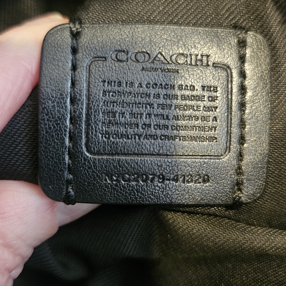 Coach Black Kitt Messenger Crossbody (Style No. 41320) - Picture 12 of 12